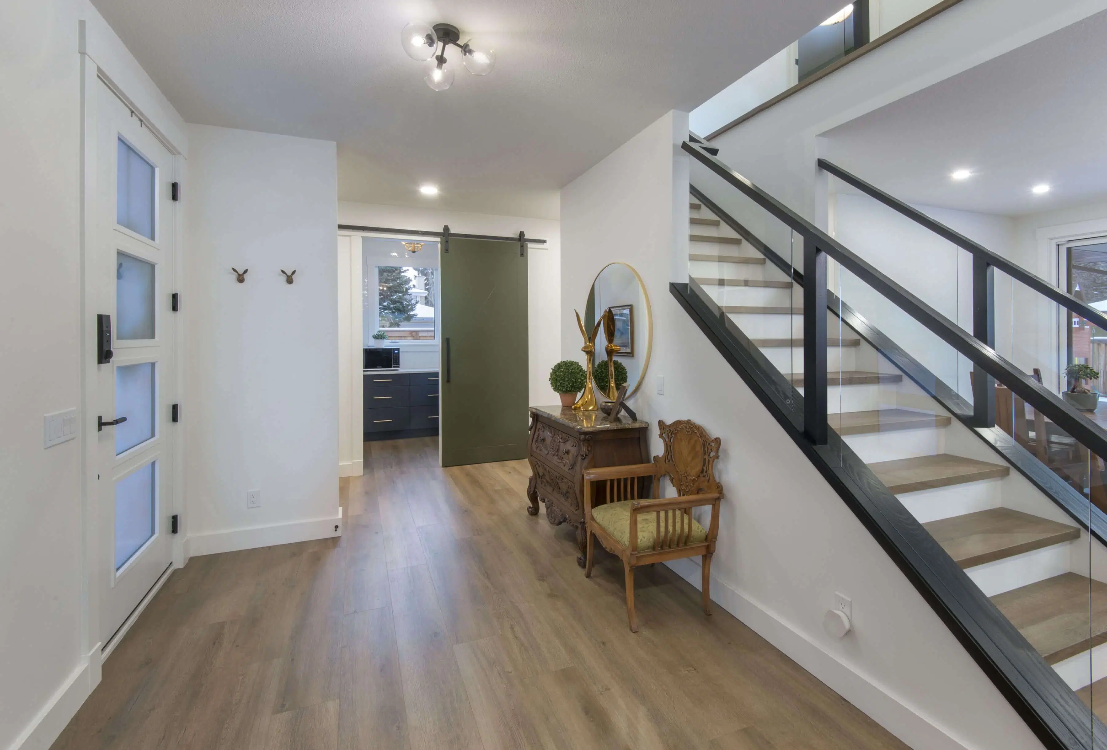 Completed interior renovation