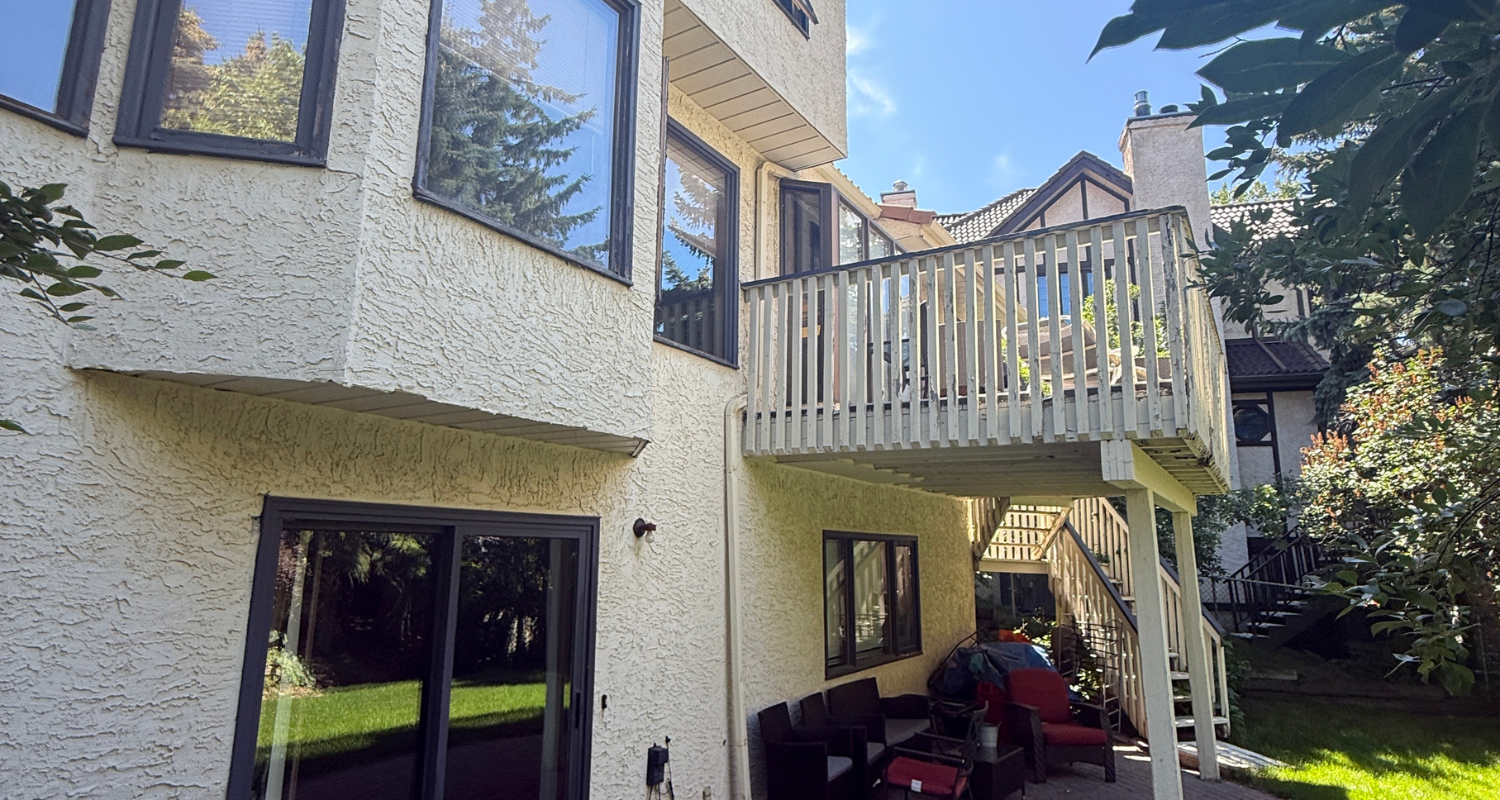 before image, outdoor living space renovation, calgary