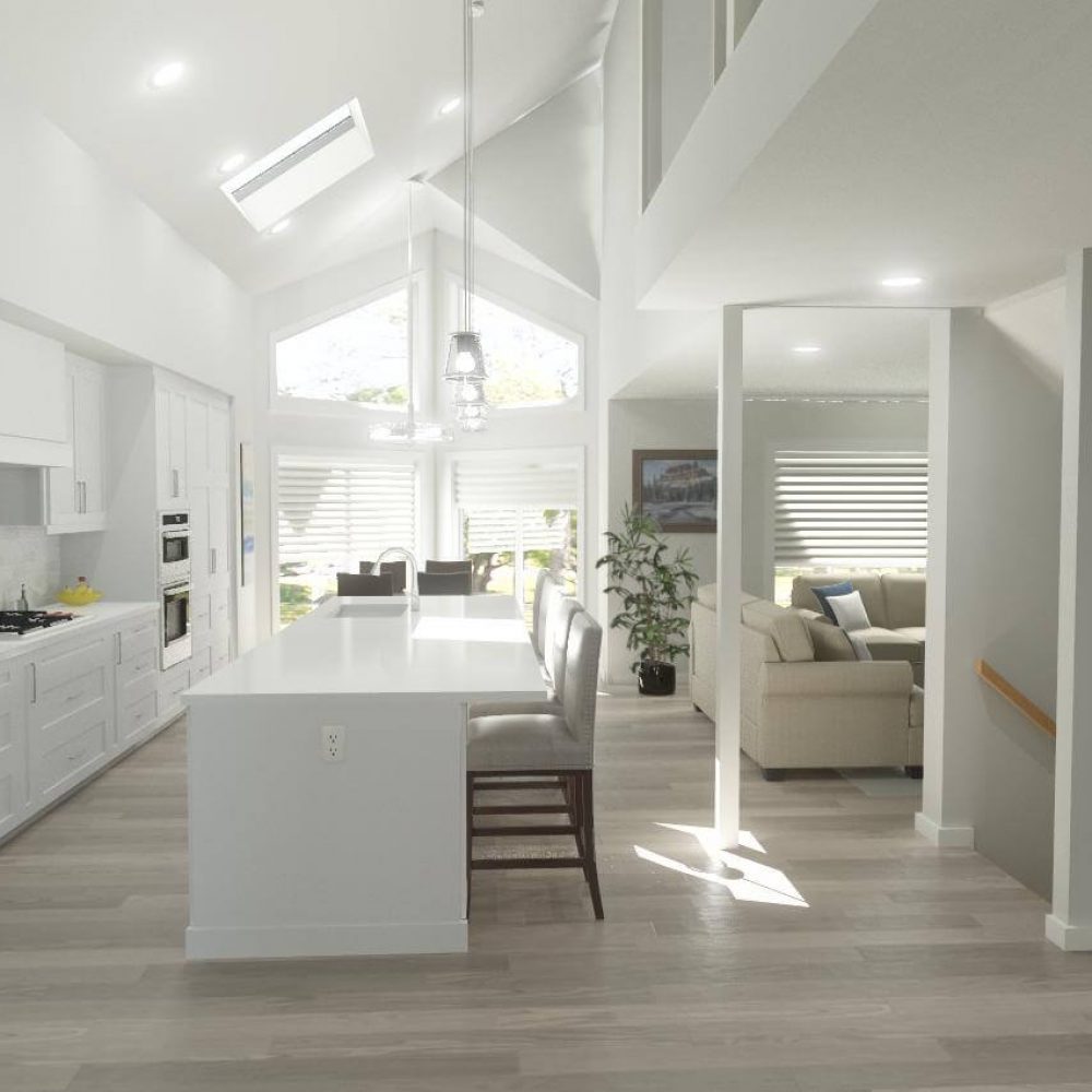 Kitchen renovation rendering